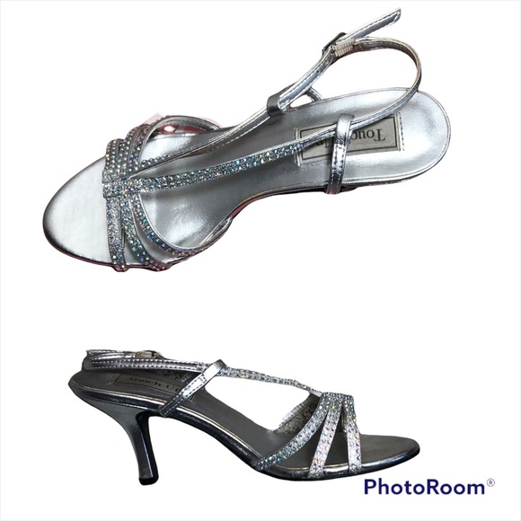 Touch Ups Silver Lyric 2 1/2" Heels Special Occasion - Picture 4 of 12